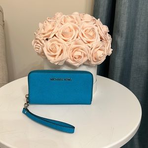 Teal Michael Kors wallet